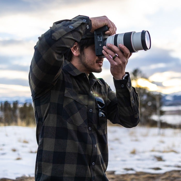 Vertx Men's Last Line Stretch Flannel | MARSHLAND PLAID | VTX1535