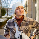 Vertx Lena Womens Stretch LS Flannel | SMOKED TAN PLAID | VTX7038