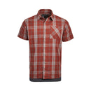 Vertx Men's Weapon Guard Stretch Shirt - SS | MAHOGANY BLOCK PLAID | VTX1432