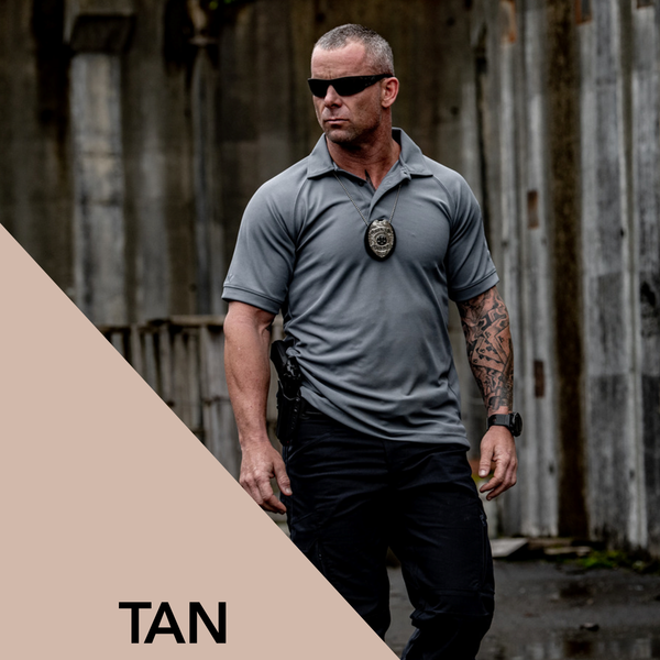 Vertx coldblack Men's Polo - Short Sleeve | TN / TAN | VTX4000P