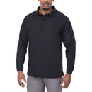 Vertx Coldblack Men's Polo - LS | BLACK | VTX4020P