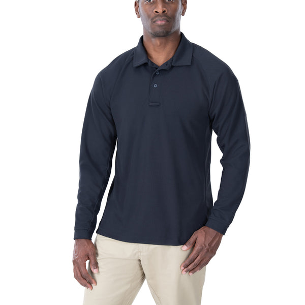 Uniform Works Canada Vertx Coldblack Men's Polo - LS | NAVY | VTX4020P