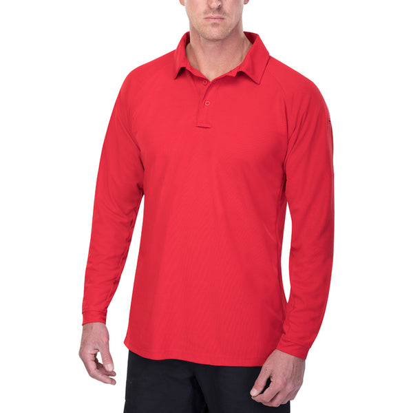Vertx coldblack Men's Polo - Long Sleeve | RD / RED | VTX4020P