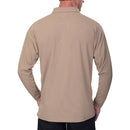 Vertx Men's Coldblack Polo - LS | Tan | VTX4020P