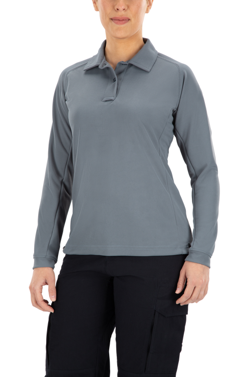 Vertx coldblack Women's Polo - Long Sleeve | GY / GREY | VTX4030P