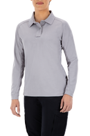 Vertx Coldblack Women's Polo - LS | LT GREY | VTX4030P