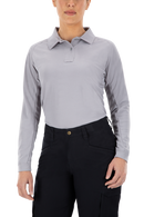 Vertx Coldblack Women's Polo - LS | LT GREY | VTX4030P