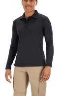 Vertx Women's Coldblack Polo - LS | Navy | VTX4030P