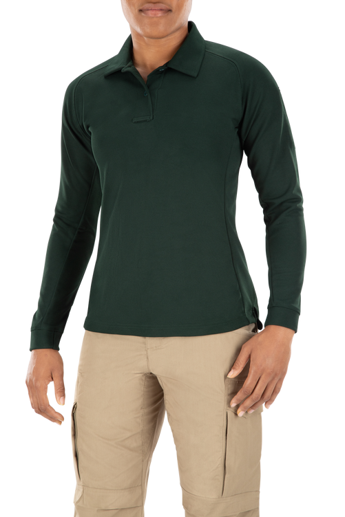 Vertx Coldblack Women's Polo - LS | SPRUCE GREEN | VTX4030P