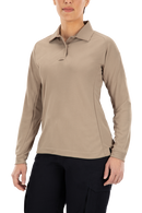 Vertx Coldblack Women's Polo - LS | TAN | VTX4030P
