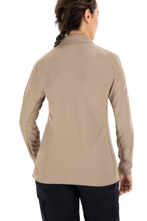 Vertx coldblack Women's Polo - Long Sleeve | TN / TAN | VTX4030P