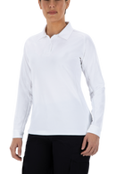 Vertx Coldblack Women's Polo - LS | WHITE | VTX4030P