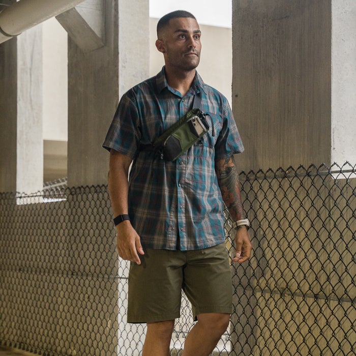 Uniform Works Canada Vertx Men's Weapon Guard Stretch Shirt - SS | STEVE ROGERS PLAID | VTX1432