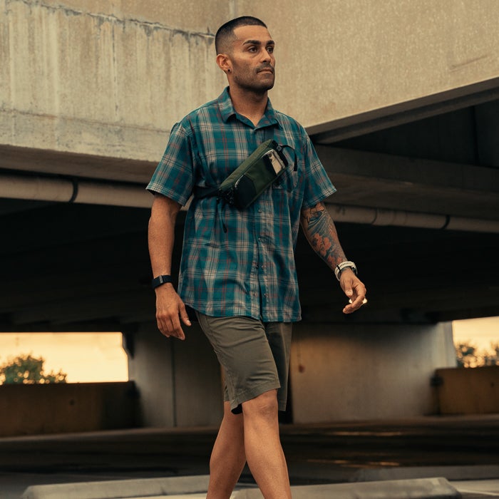 Uniform Works Canada Vertx Men's Weapon Guard Stretch Shirt - SS | STEVE ROGERS PLAID | VTX1432