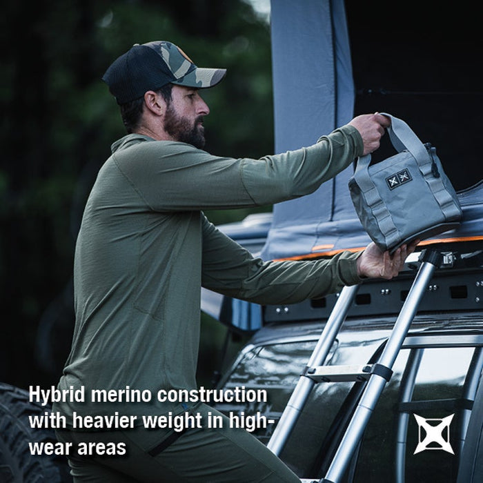 Vertx Men's Merino Base Layer Hoody | RANGER GREEN | VTX1529