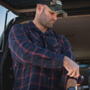 Vertx Canyon River Flannel Shirt - LS | Midnight Clay Plaid | VTX1500
