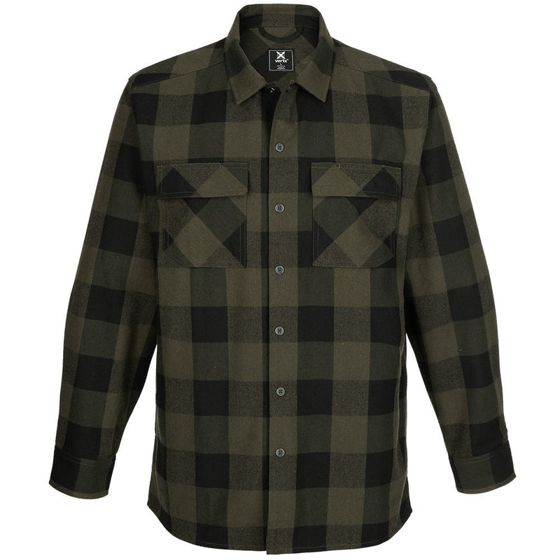 Vertx Men's Last Line Stretch Flannel | MARSHLAND PLAID | VTX1535