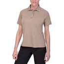 Vertx Women's Coldblack Polo - SS | Tan | VTX4010P