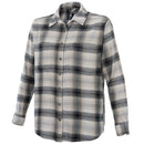 Vertx Women's Valley Flannel - LS | Black & White Ombre Plaid | VTX7035