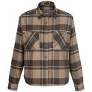 Vertx Lena Womens Stretch LS Flannel | SMOKED TAN PLAID | VTX7038