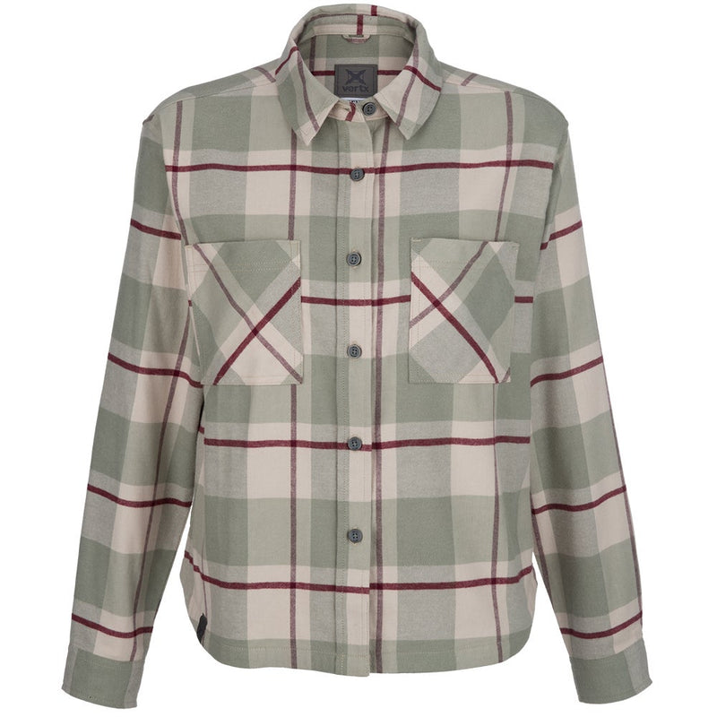 Vertx Lena Womens Stretch LS Flannel | MOUNTAIN SAGE BUFFALO PLAID | VTX7038