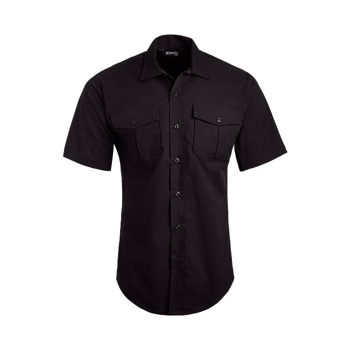Vertx Men's Fusion Flex Shirt - SS | BLACK | VTX8230