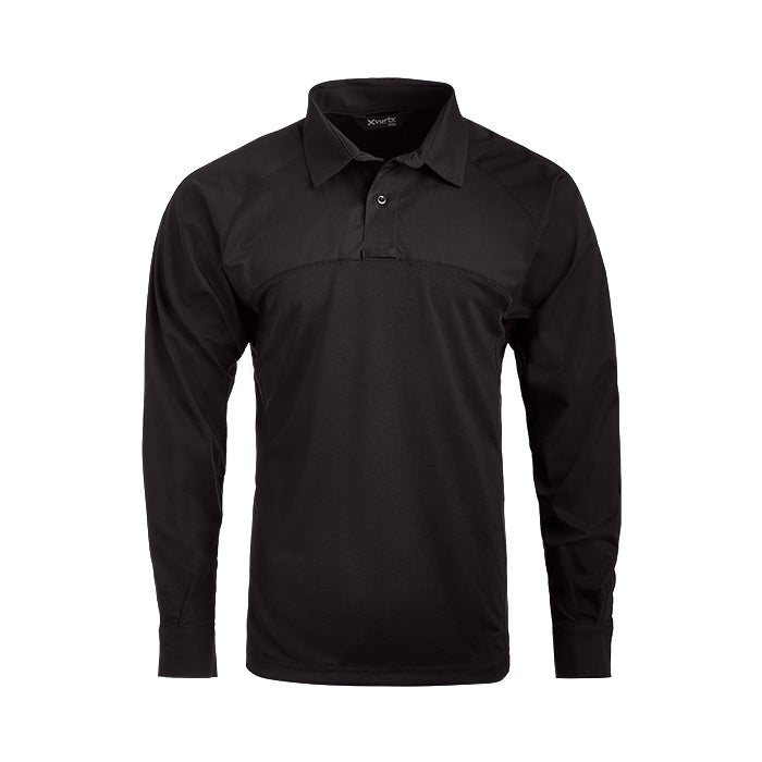 Vertx Unisex Fusion Flex Hybrid Shirt - LS | BLACK | VTX8255