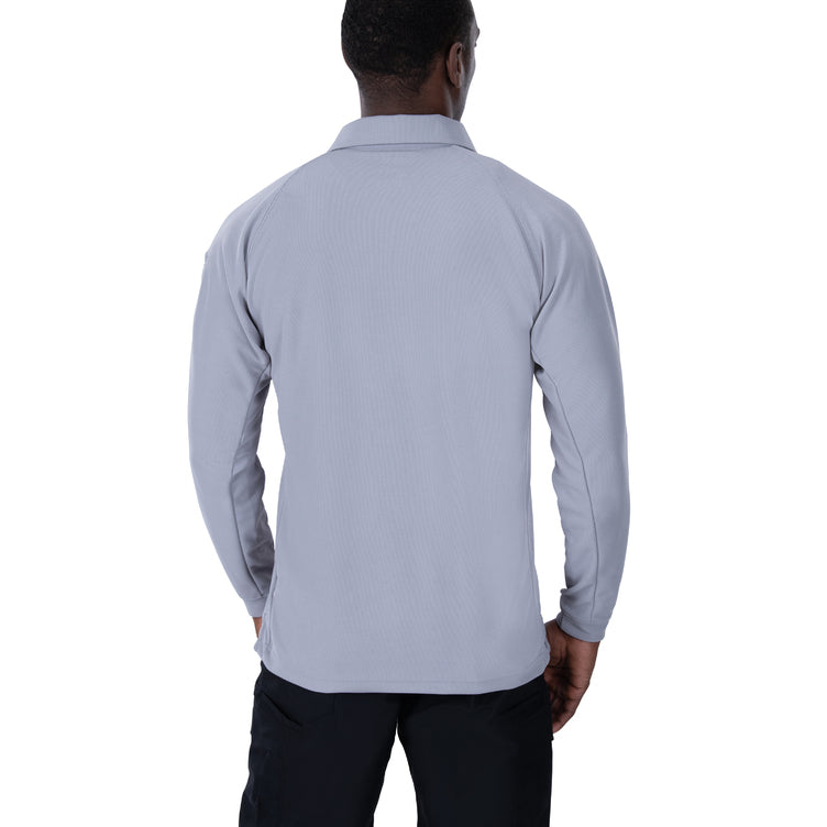 Vertx coldblack Men's Polo - Long Sleeve | LTG / LT GREY | VTX4020P