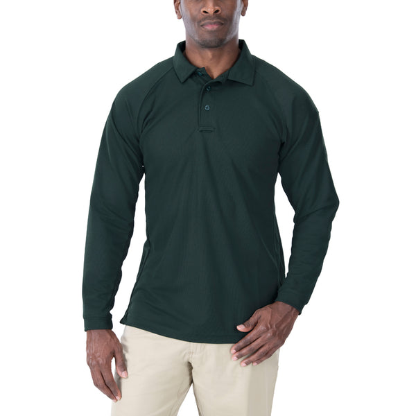 Vertx coldblack Men's Polo - Long Sleeve | SG / SPRUCE GREEN | VTX4020P